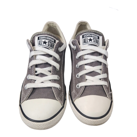 Grey Converse Superstar Canvas Sneakers, Women's 7 - Picture 6 of 8